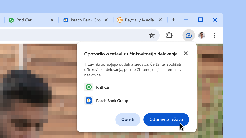Izboljšajte delovanje brskalnika z enim klikom